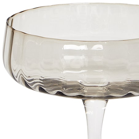 Zestaw 4 pucharków do szampana QUARTZ 170 ml Szary