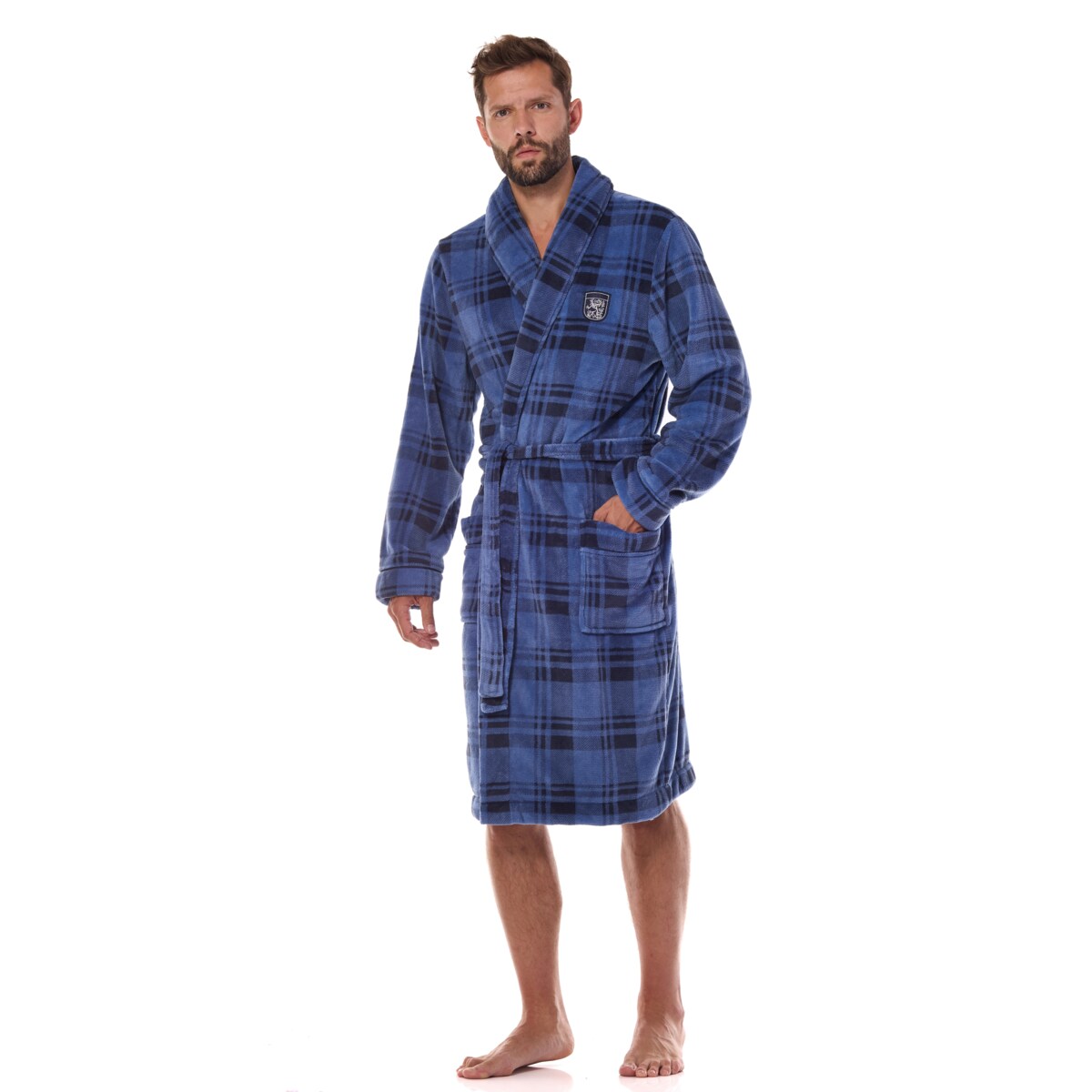 Szlafrok Hero Long 2455 Navy Navy, L