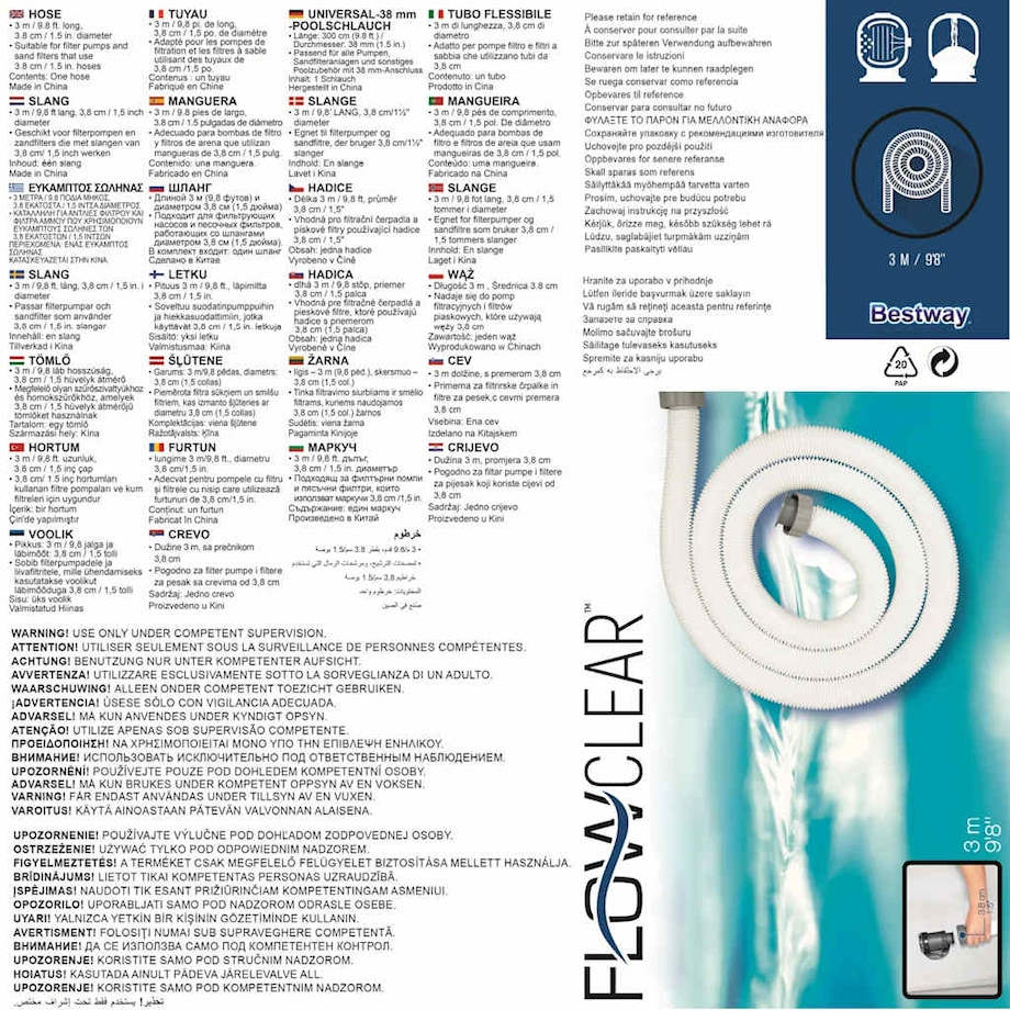 Bestway Wąż Flowclear, 38 mm