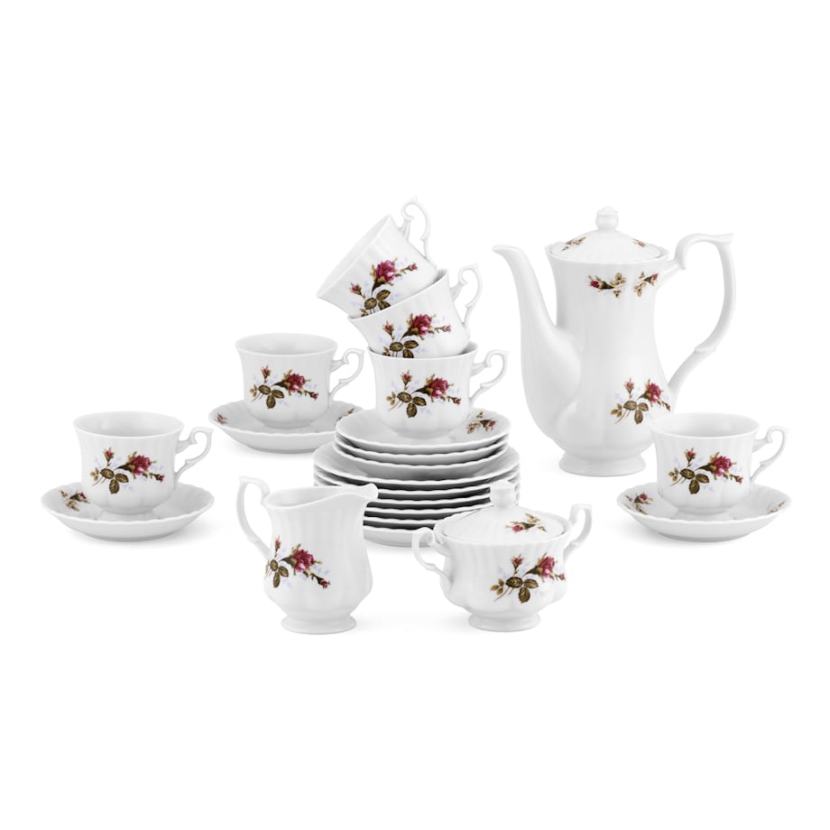 Talerz płytki 17 cm Iwona Chodzieska Róża B026