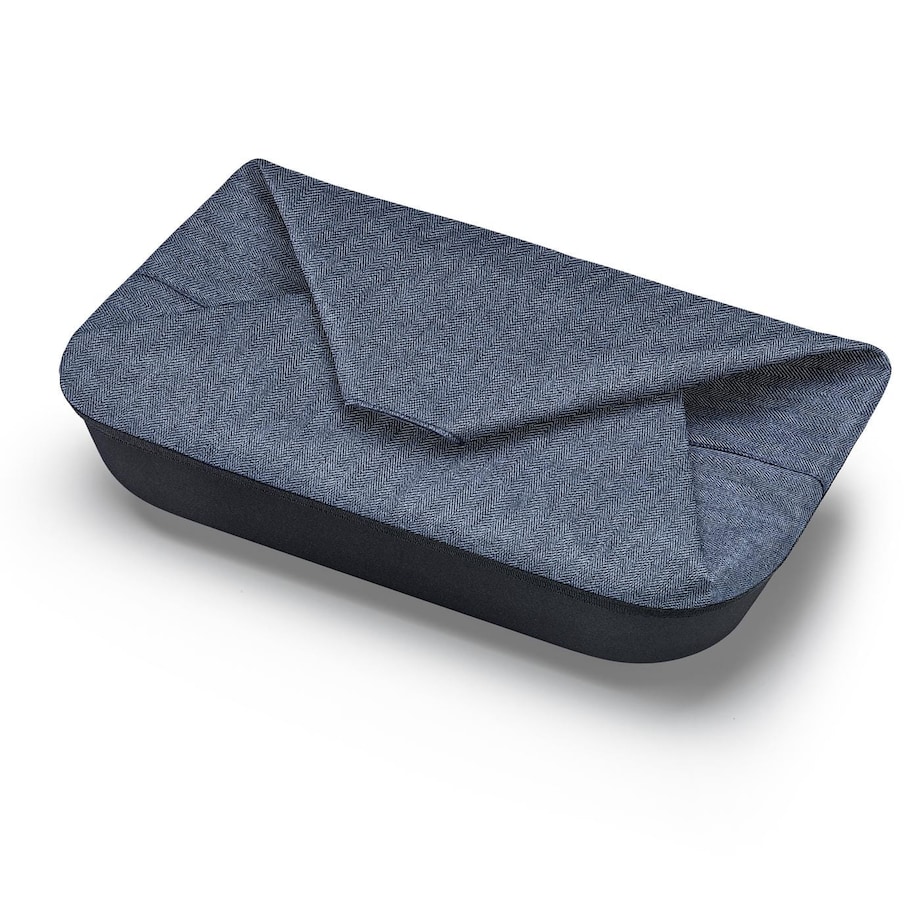 Koszyk SHOPPINHBASKET, herringbone dark blue