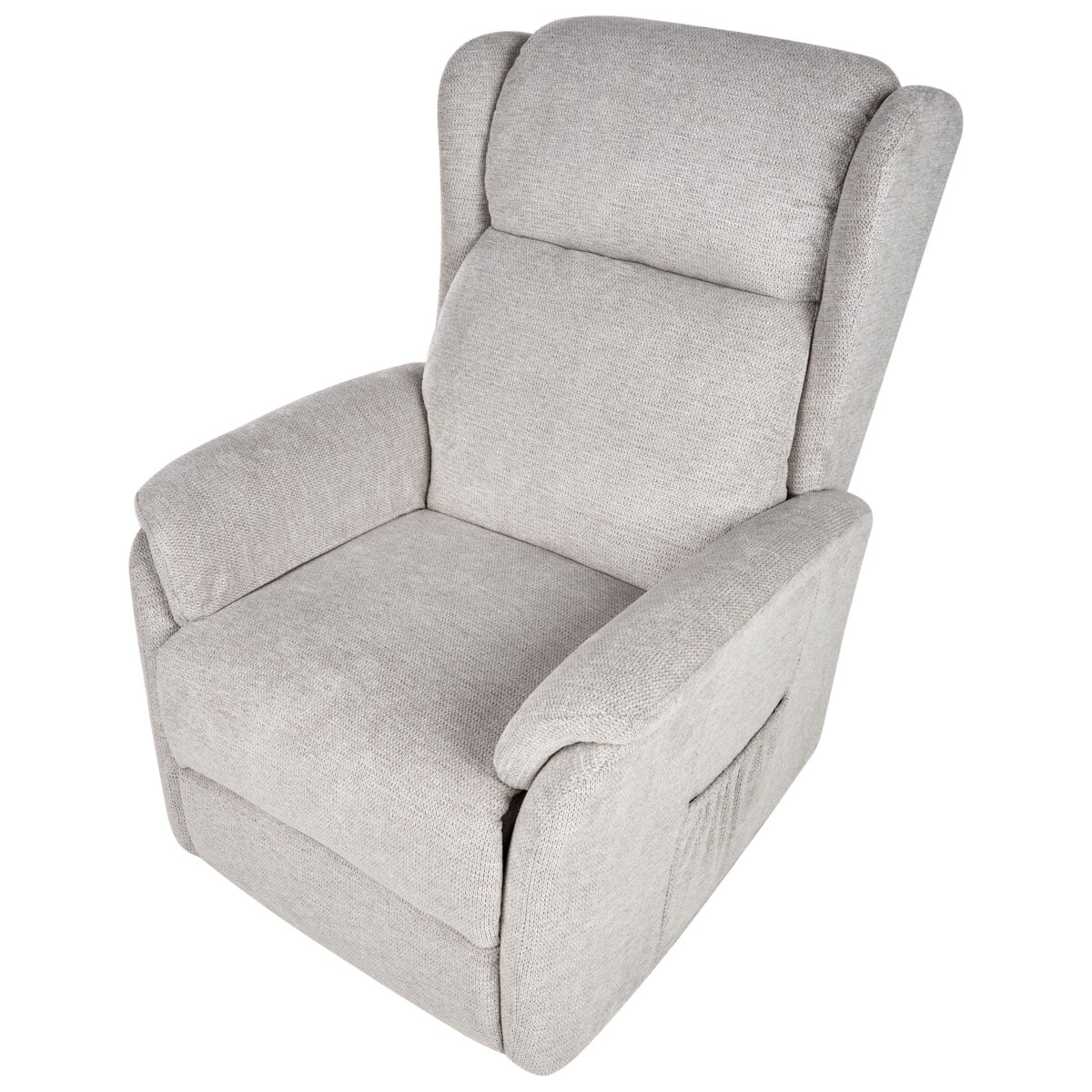 Elektryczny fotel rozkładany ELEGY Tkanina Jasnoszary