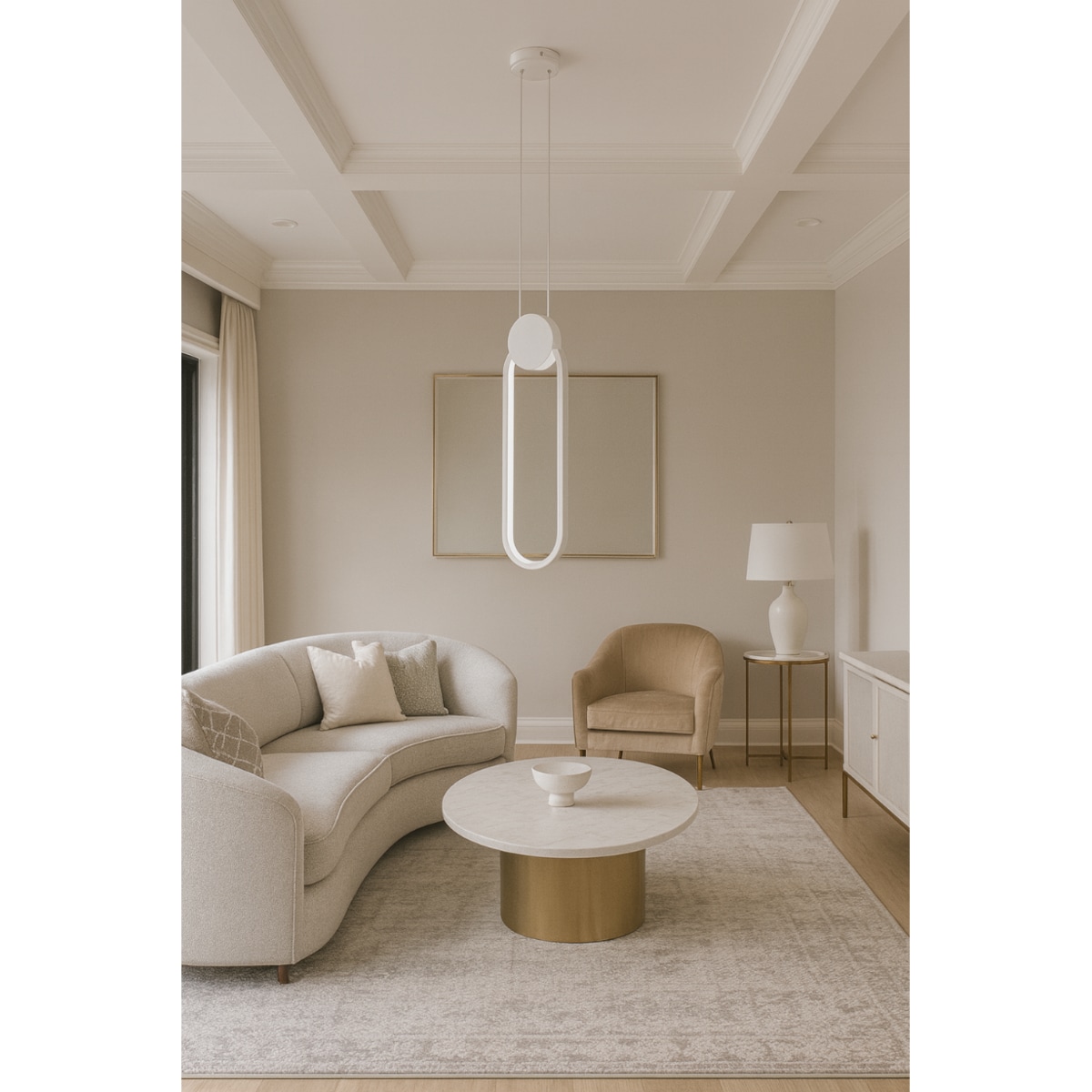 LAMPA WISZĄCA CASTORO BIAŁA