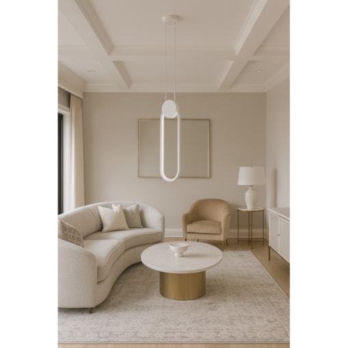 LAMPA WISZĄCA CASTORO BIAŁA