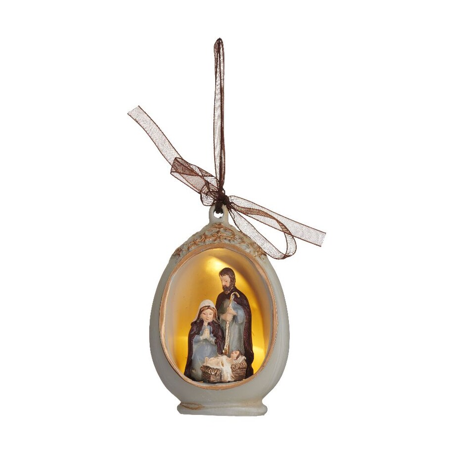 VILLA ITALIA Szopka bożonarodzeniowa LED Zawieszka 10 cm HOLY FAMILY