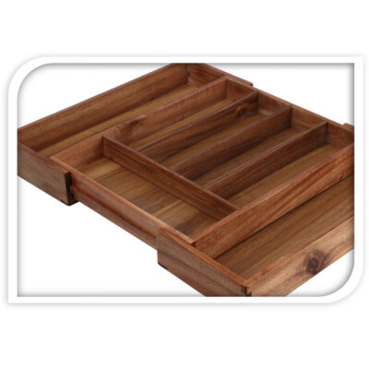 Wkład do szuflady na sztućce LUNU, 28-45 x 35 x 5 cm