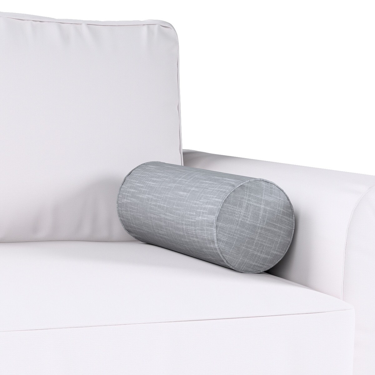 Poduszka wałek prosty, szary, Ø16 x 40 cm, Harmony