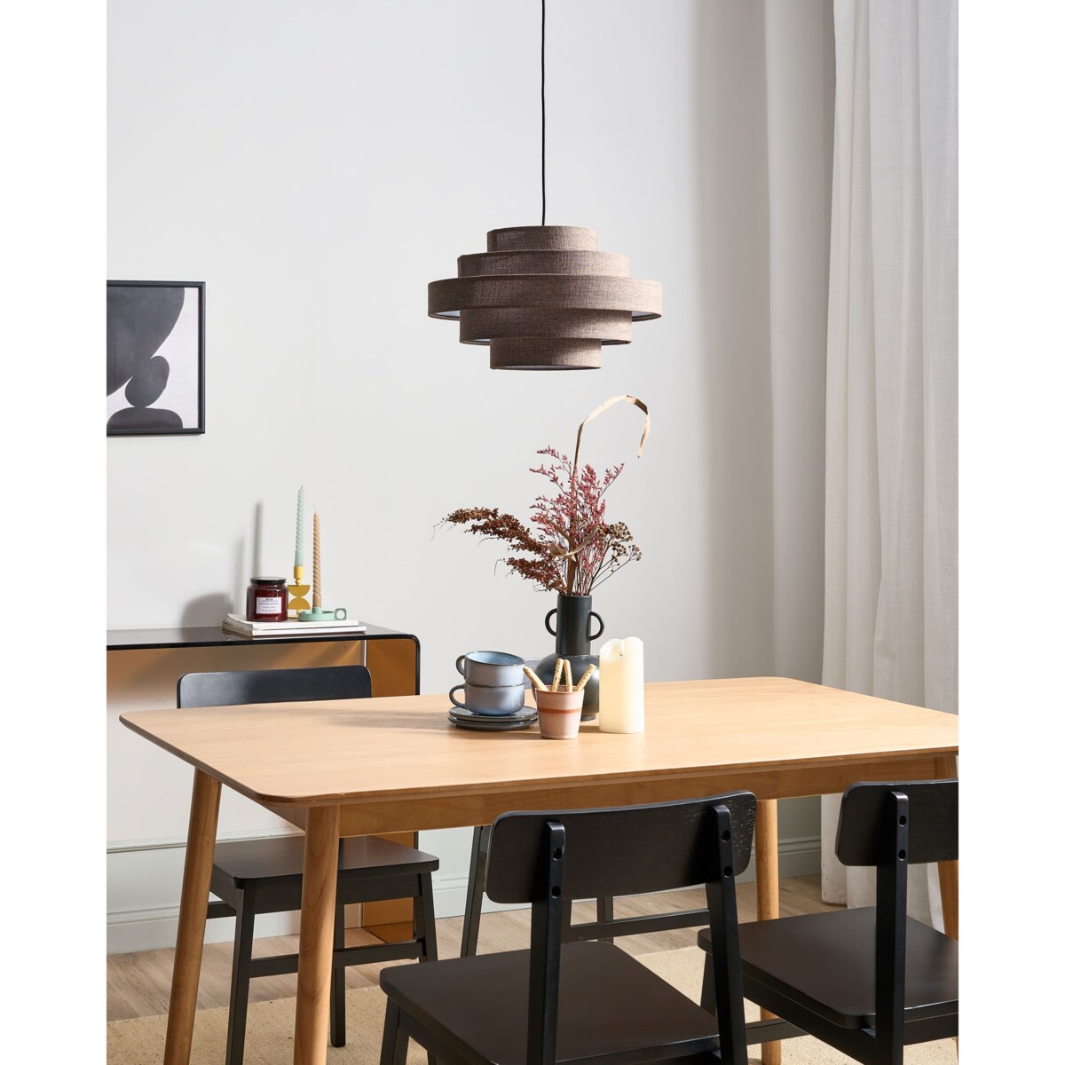 Lampa wisząca EREBATO Len Brązowy