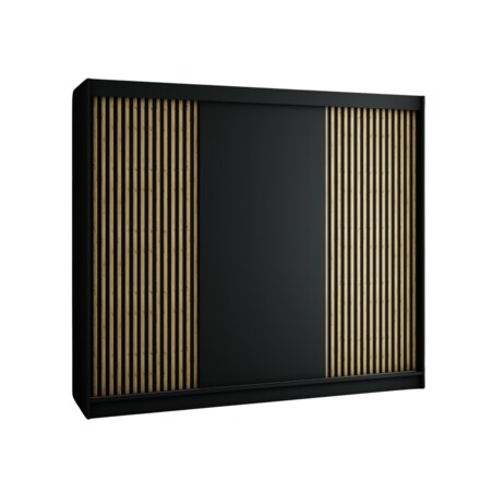 Szafa przesuwna Garderoba LAMELO 250 czarny