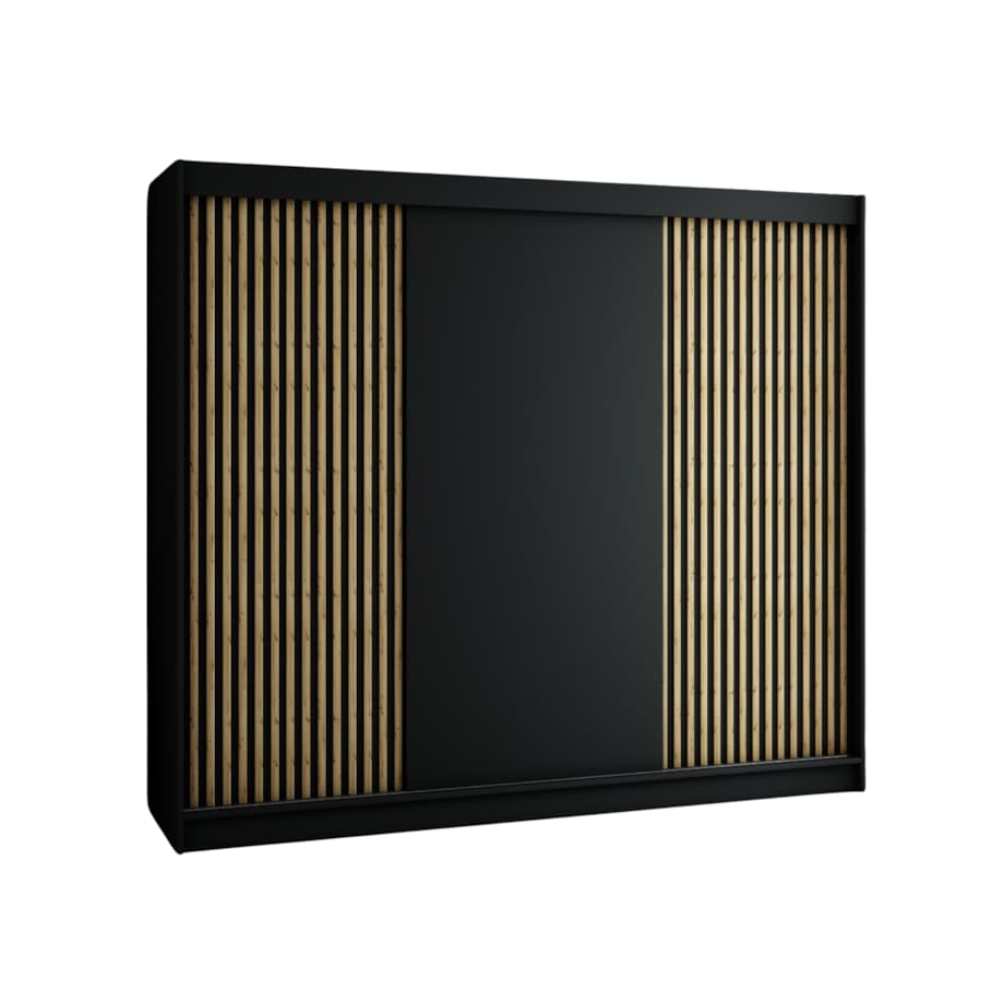 Szafa przesuwna Garderoba LAMELO 250 czarny