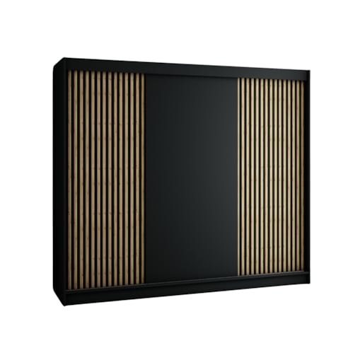 Szafa przesuwna Garderoba LAMELO 250 czarny