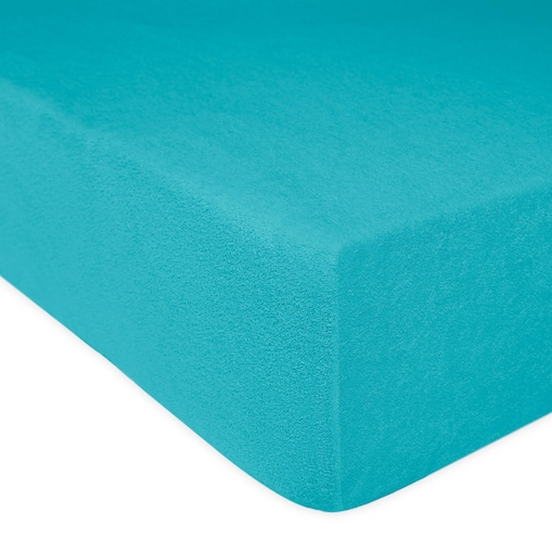Prześcieradło frotte z gumką 140x200 kolor turkus
