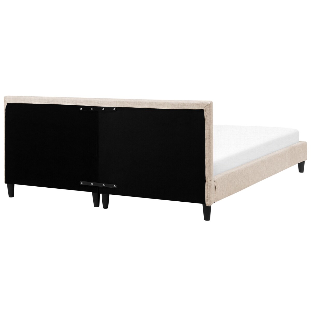 Łóżko tapicerowane 180 x 200 cm beżowe FITOU