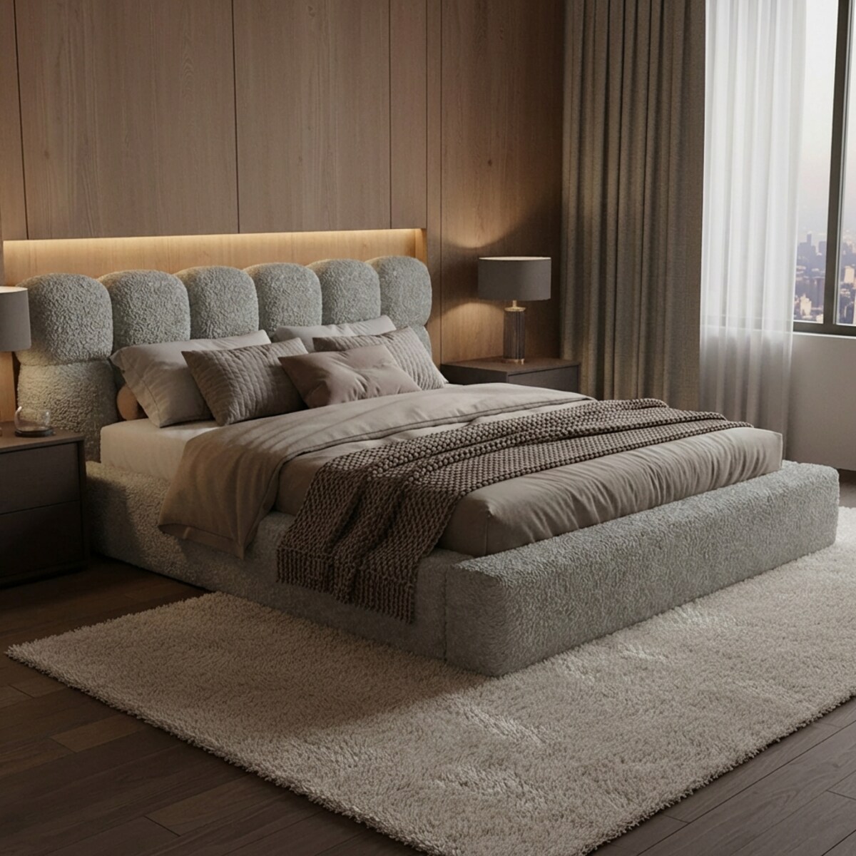 Łóżko Tapicerowane Lusso 140X200 Stelaż Pojemnik Na Pościel Loop 17