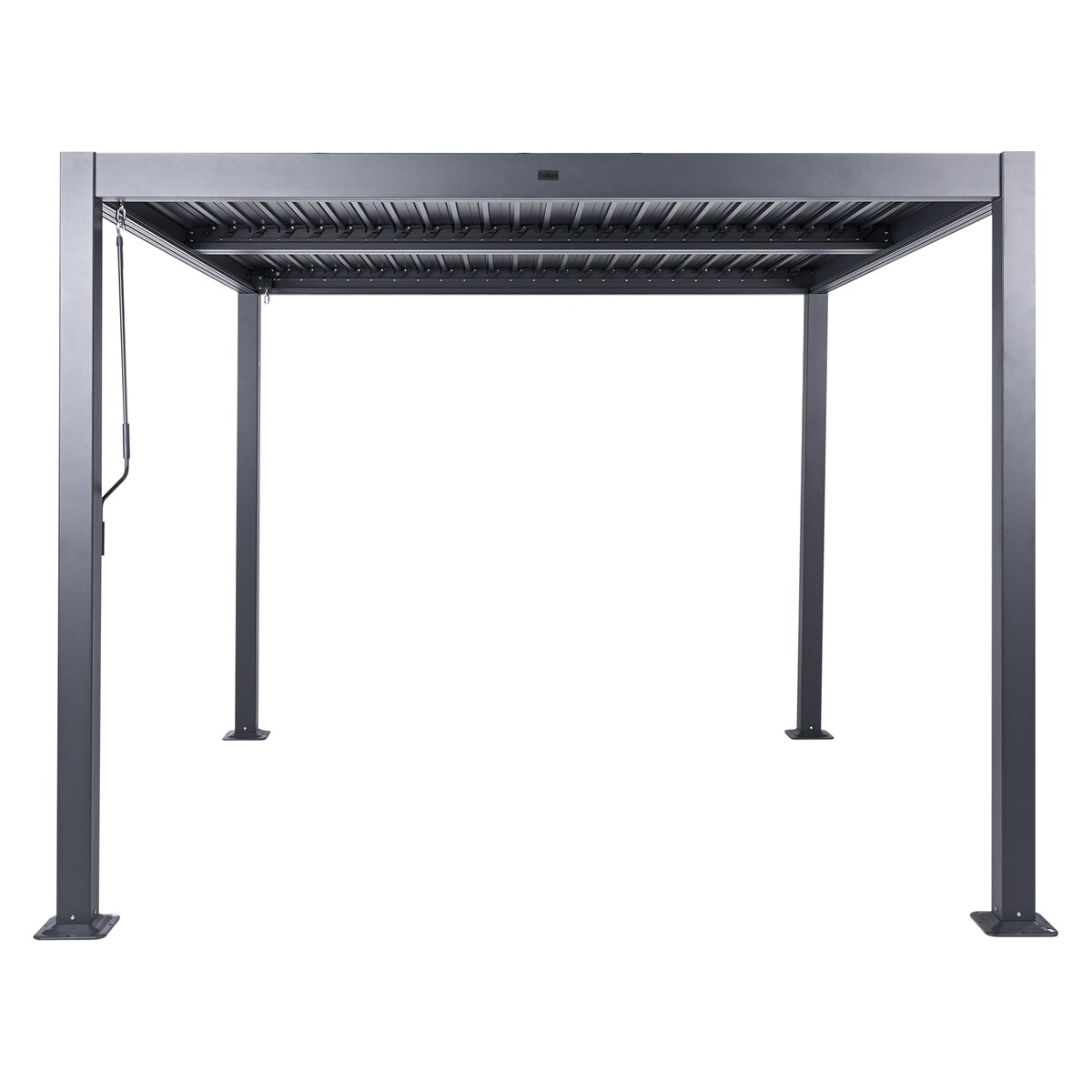 Pawilon ogrodowy FORNOLI Metal 296 cm 296 cm Czarny