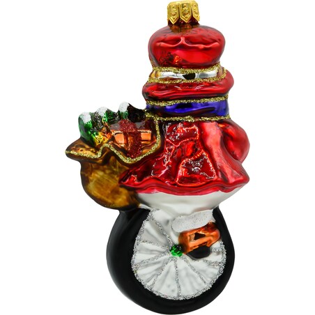 Bombka choinkowa: Bałwan na monocyklu