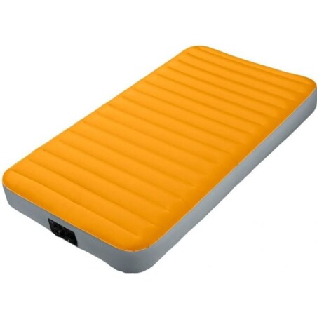 Materac welurowy z pompką elektr 191x99x20 cm INTEX