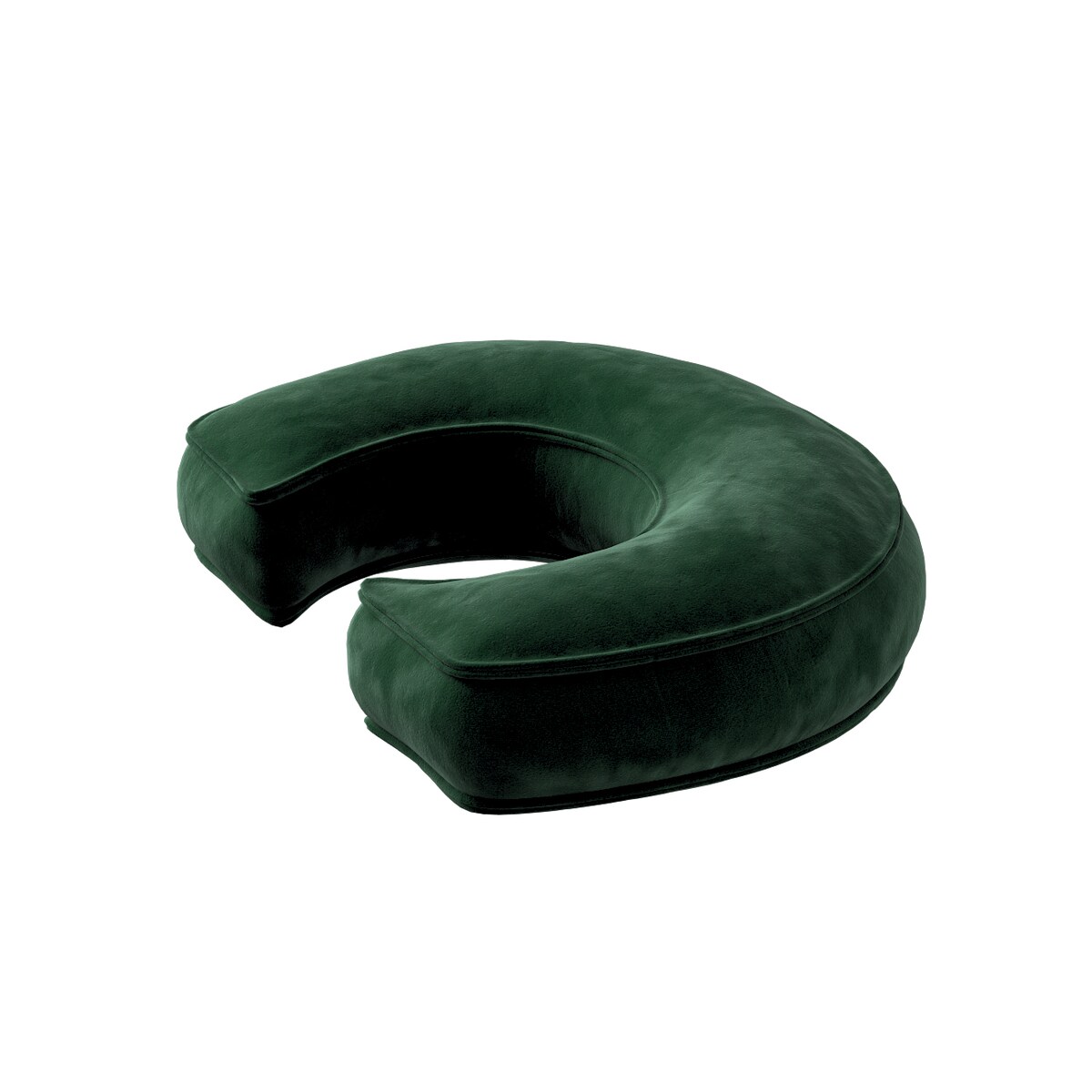 Poduszka literka C, butelkowa zieleń, 30x40cm, Posh Velvet