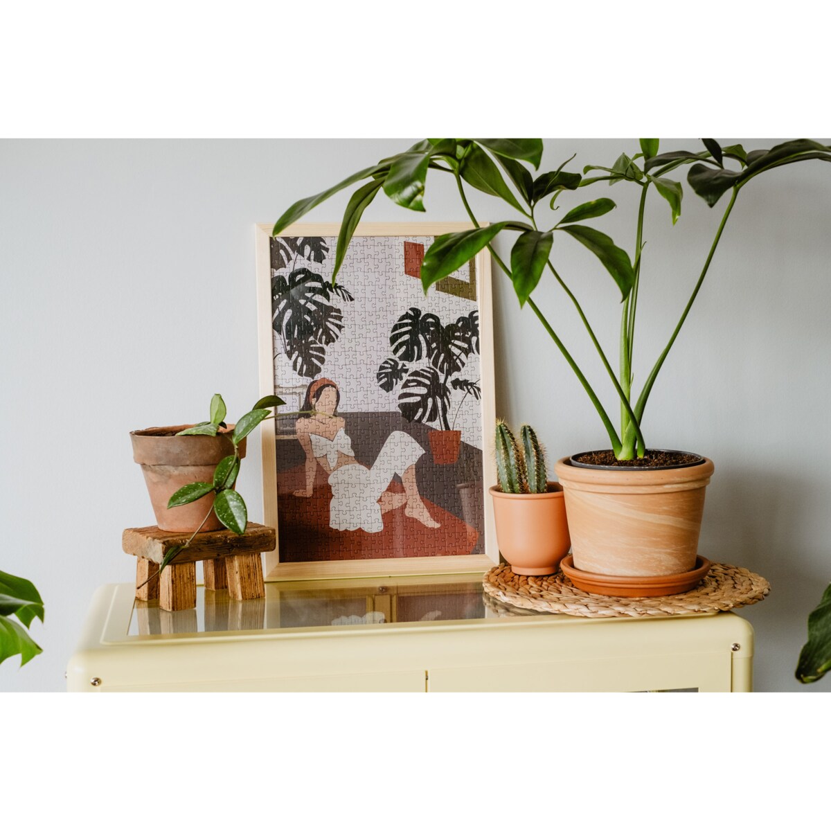 Muno Puzzle "Monstera Girl" Puzzle 500 el. w ozdobnej tubie