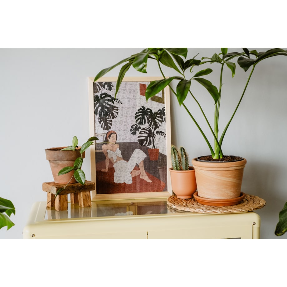 Muno Puzzle "Monstera Girl" Puzzle 500 el. w ozdobnej tubie