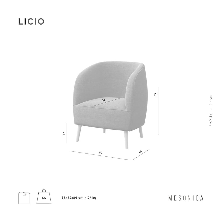 Licio fotel Niebieski