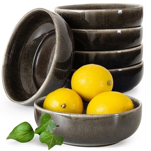 EDA Miska 6 szt., brązowy/szary/beżowy