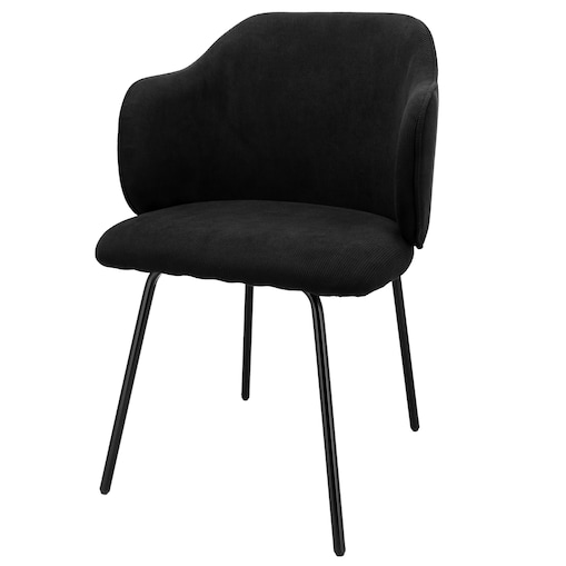 Krzesło z sztruksu tapicerowane DALIA welurowe JUMI