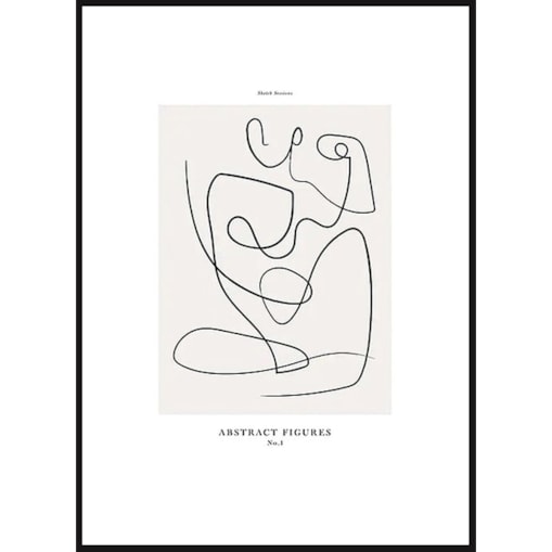 Poster Story, Plakat, Obraz - Kobieta w Konturach No2, wymiary 30 x 42 cm