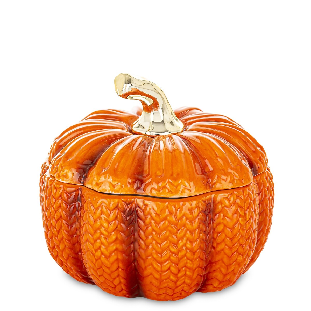 Pojemnik dekoracyjny w kształcie dyni 13x14x14 cm PUMPA-2 small pomarańczowy