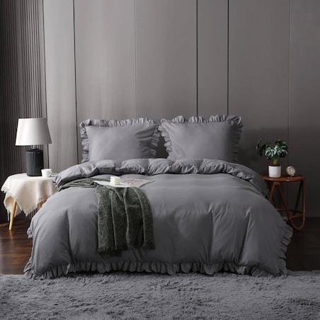 Pościel mikrofibra z falbanką 160x200 cm