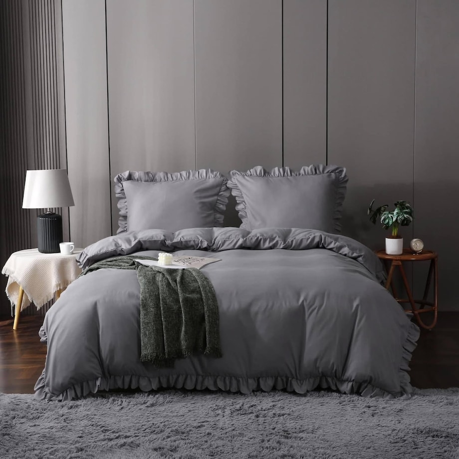 Pościel mikrofibra z falbanką 160x200 cm