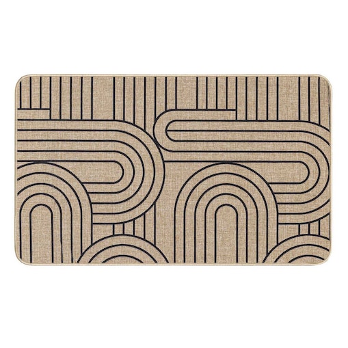 Tkany dywan podłogowy ze wzorem, 45 x 75 cm, MODUL