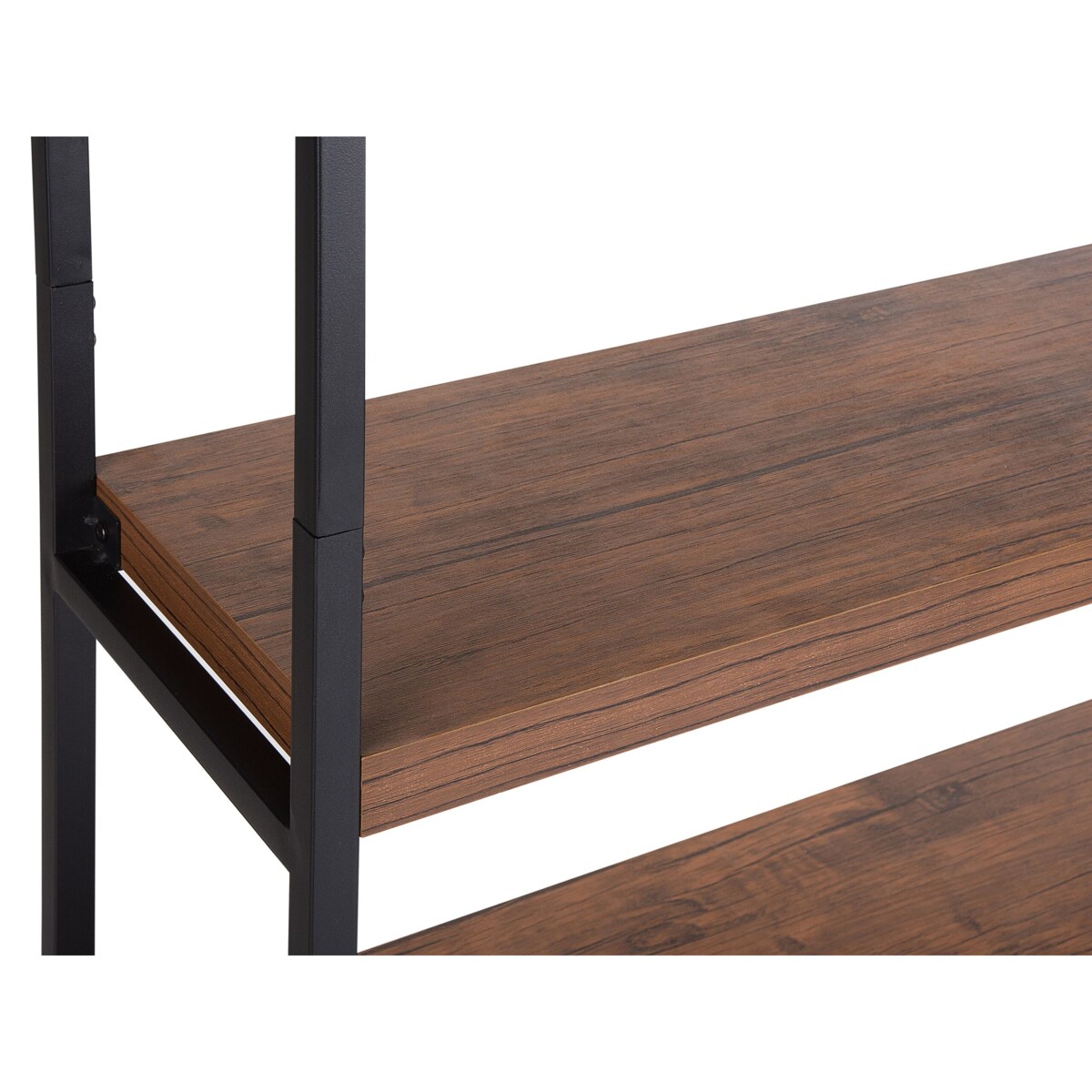 Regał 4 półki ciemne drewno TIFTON