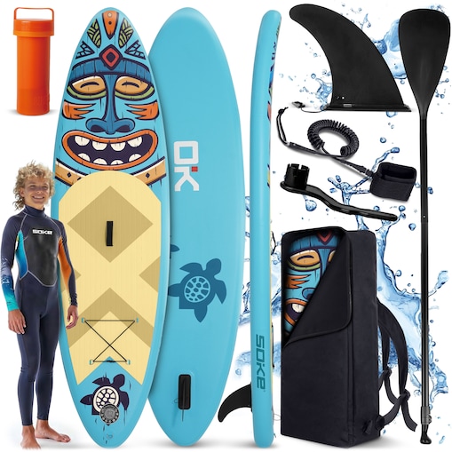 Deska SUP do pływania pompowana Paddle Aquasurf 275cm Soke ZESTAW