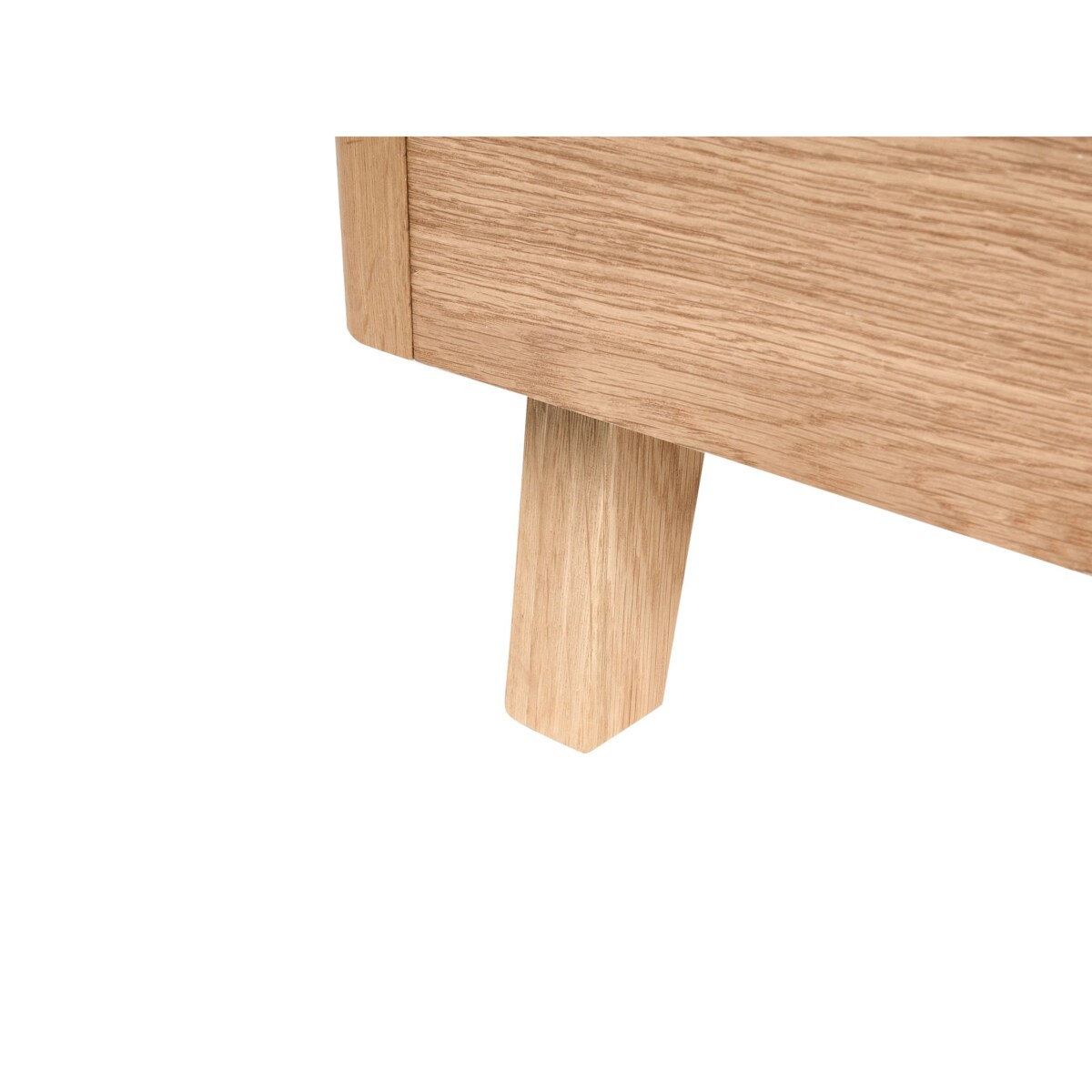 Łóżko Fornir WIZERNES 140 x 200 cm Jasnobrązowy