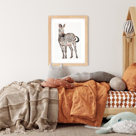 Plakat dla dzieci Zebra 30x40