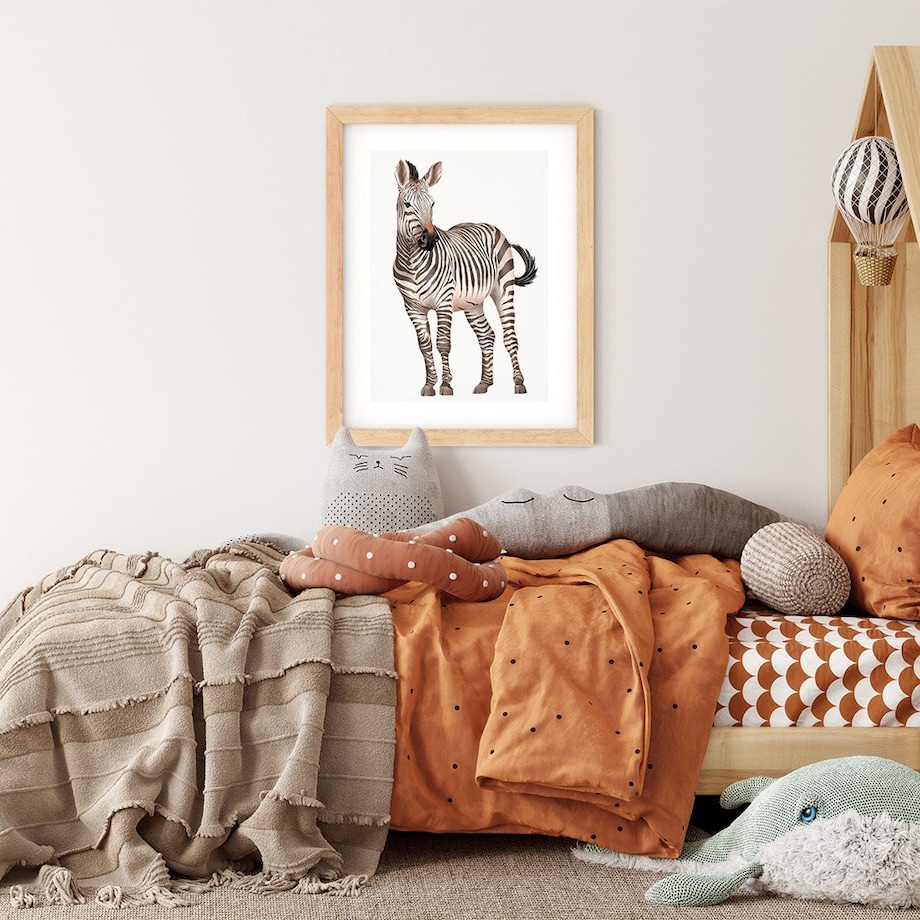 Plakat dla dzieci Zebra 30x40