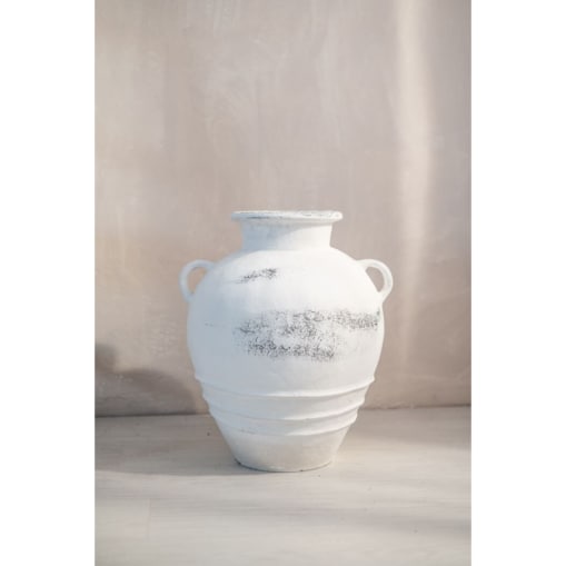 WAZON Z TERRAKOTY DELTA BIAŁY