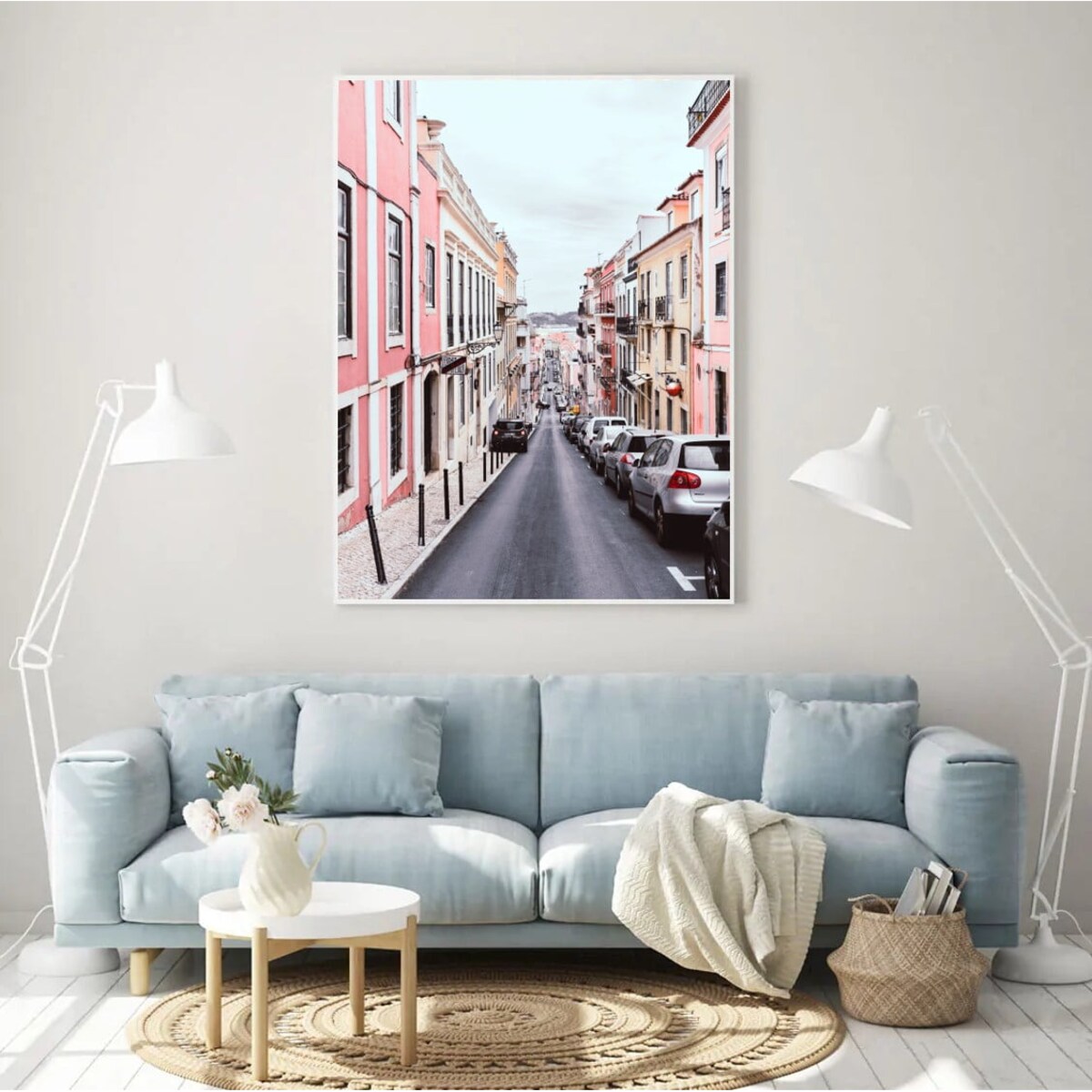 Poster Story, Plakat, Obraz - Różowa Uliczka, wymiary 50 x 70 cm