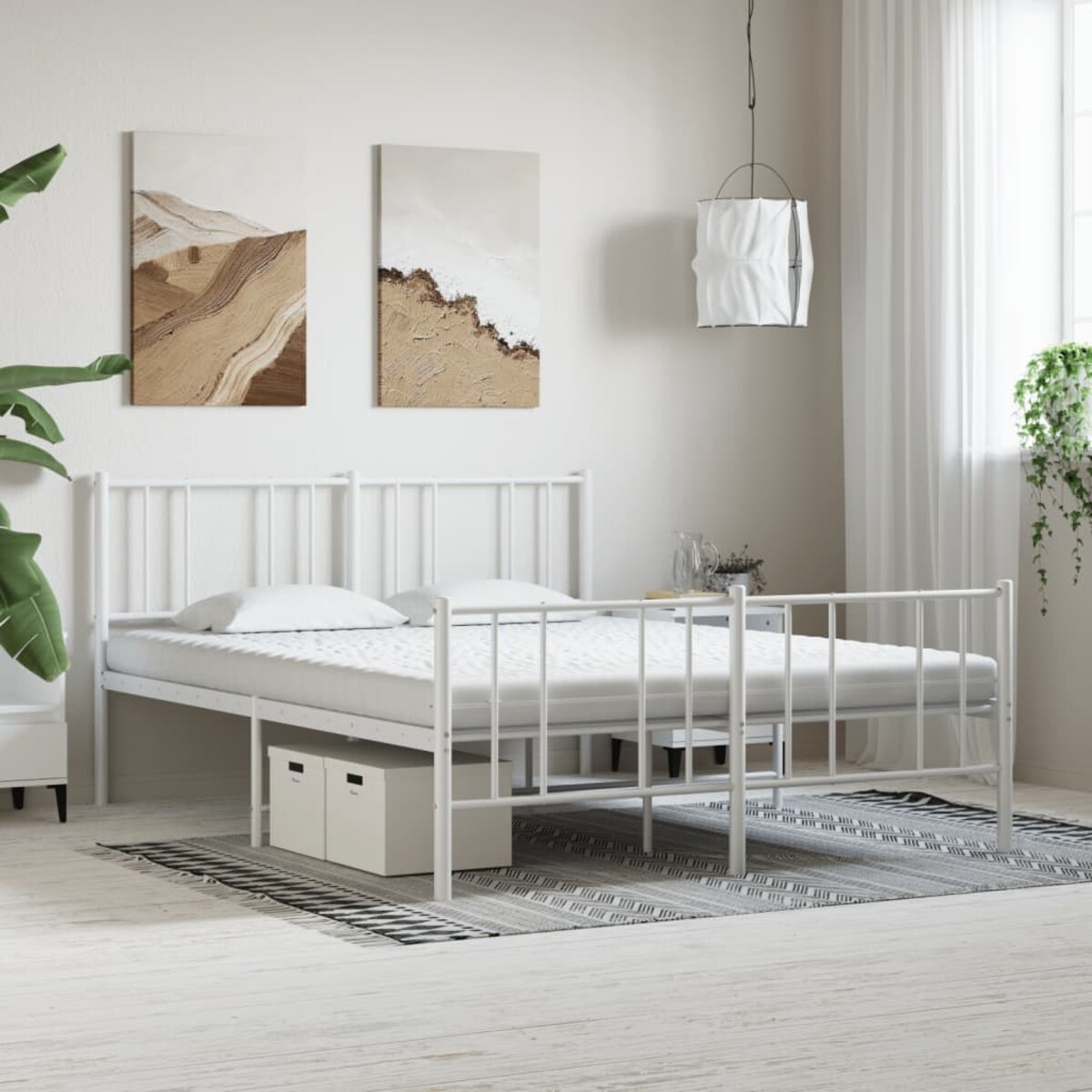 vidaXL Materac piankowy, biały 200x220 cm, 7-strefowy, twardość 20 ILD