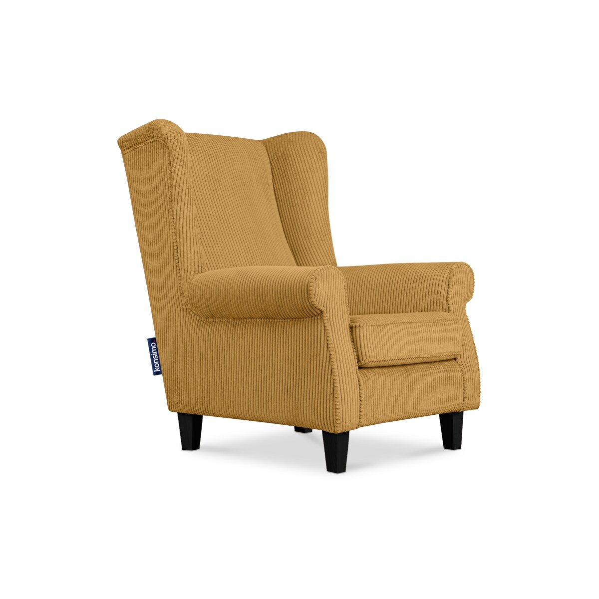 KONSIMO MILES Fotel, kolor Żółty