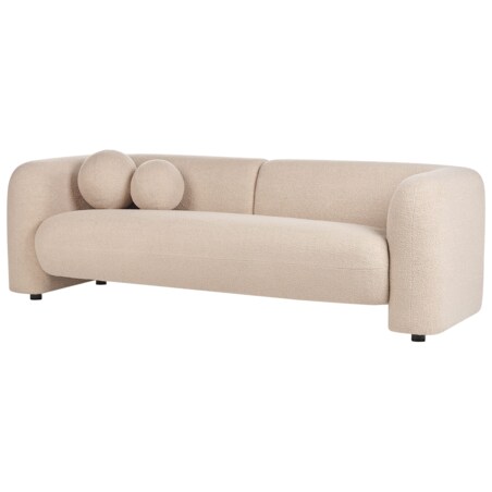 Komplet wypoczynkowy dla 4 osób LEIREN Boucle Beżowy