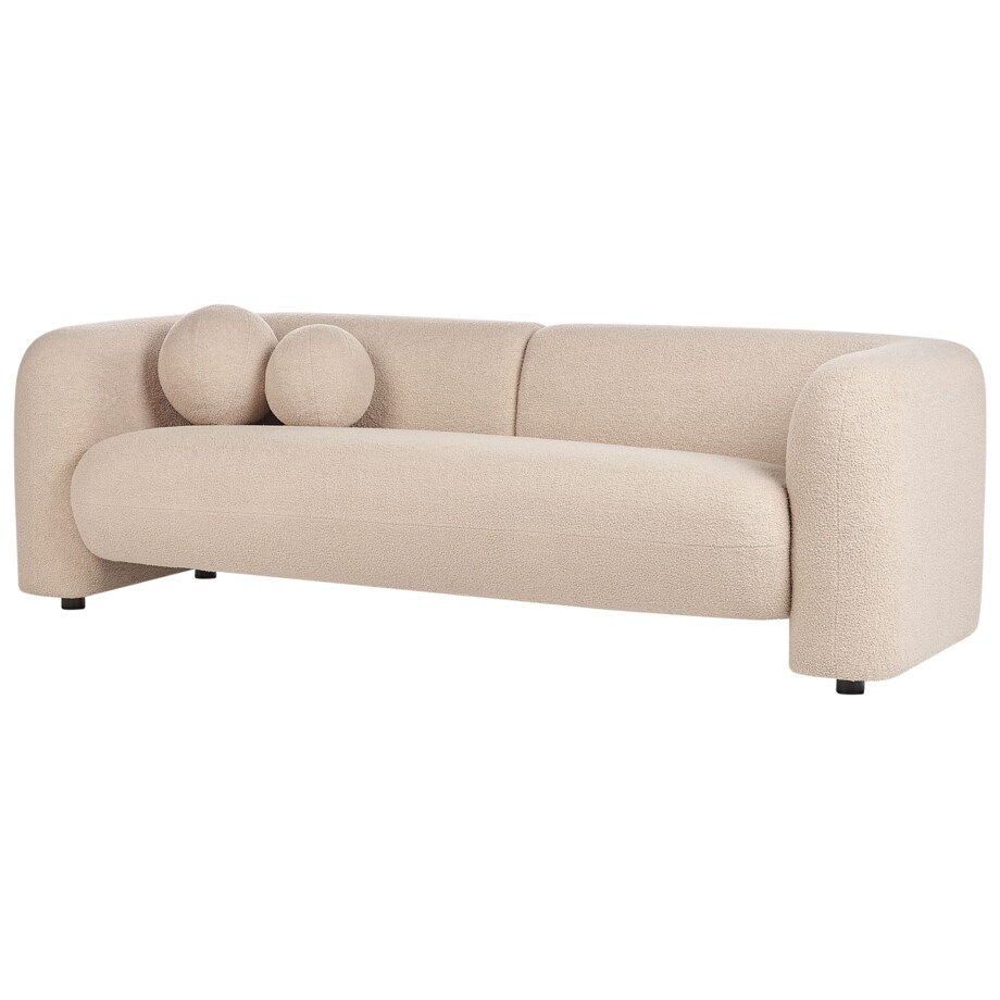 Komplet wypoczynkowy dla 4 osób LEIREN Boucle Beżowy