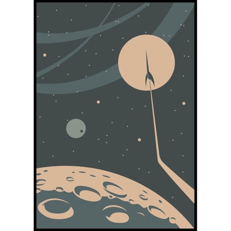 plakat space mission 1 30x40 cm