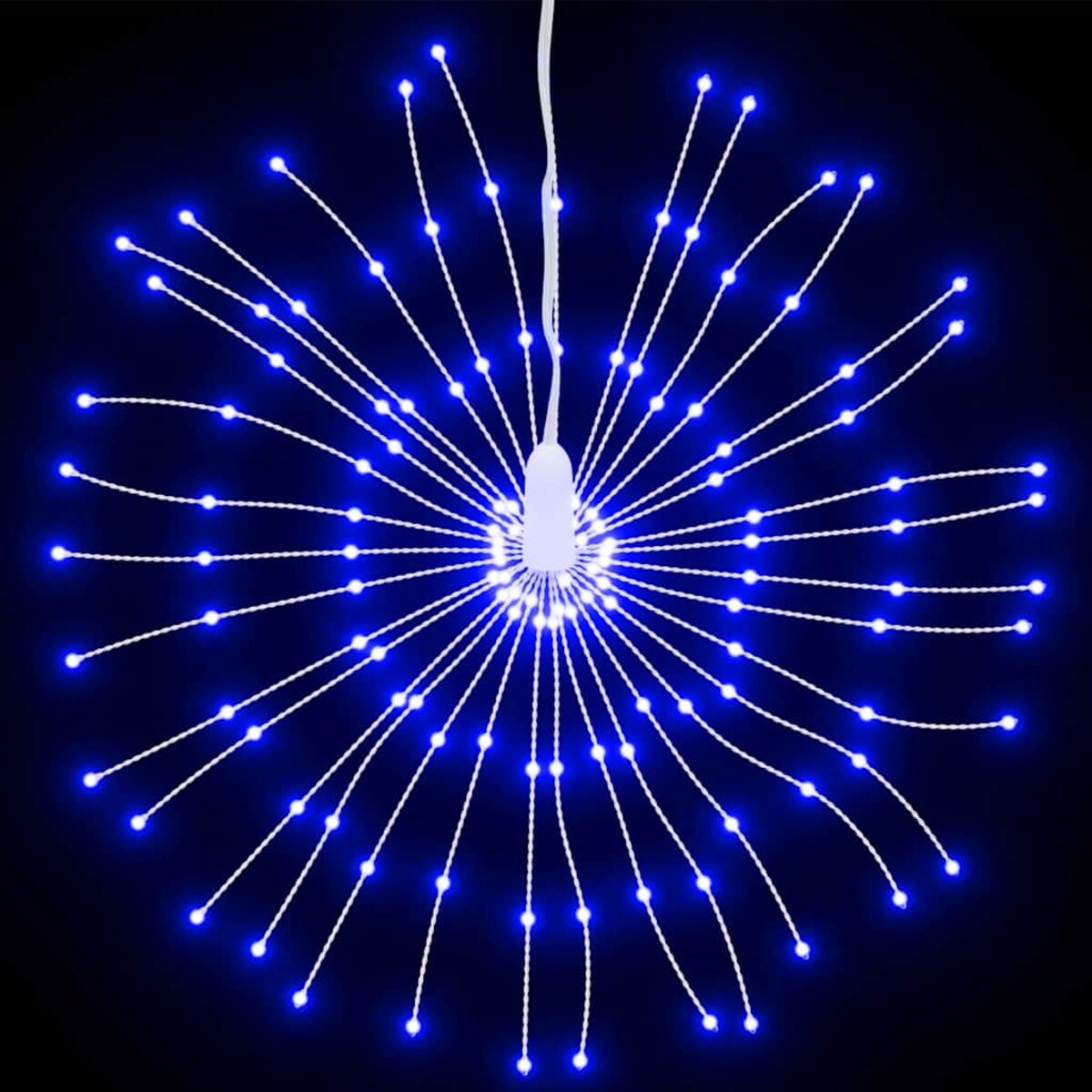 vidaXL Ozdoba świąteczna ze 140 lampkami LED, niebieska, 17 cm