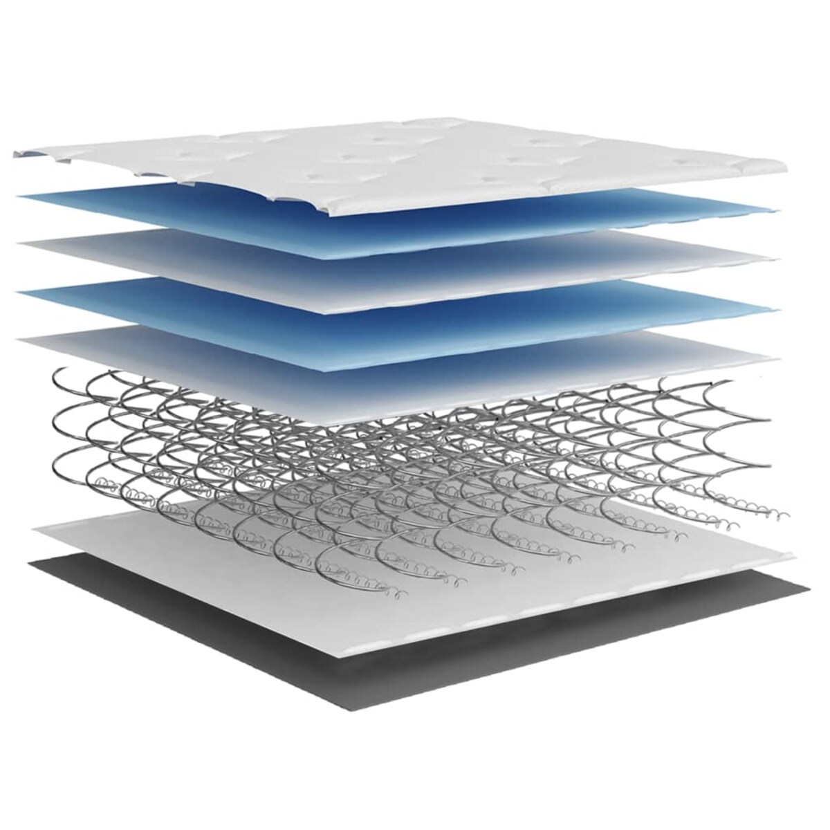 vidaXL Materac kieszeniowy, średnia twardość, 70x200 cm