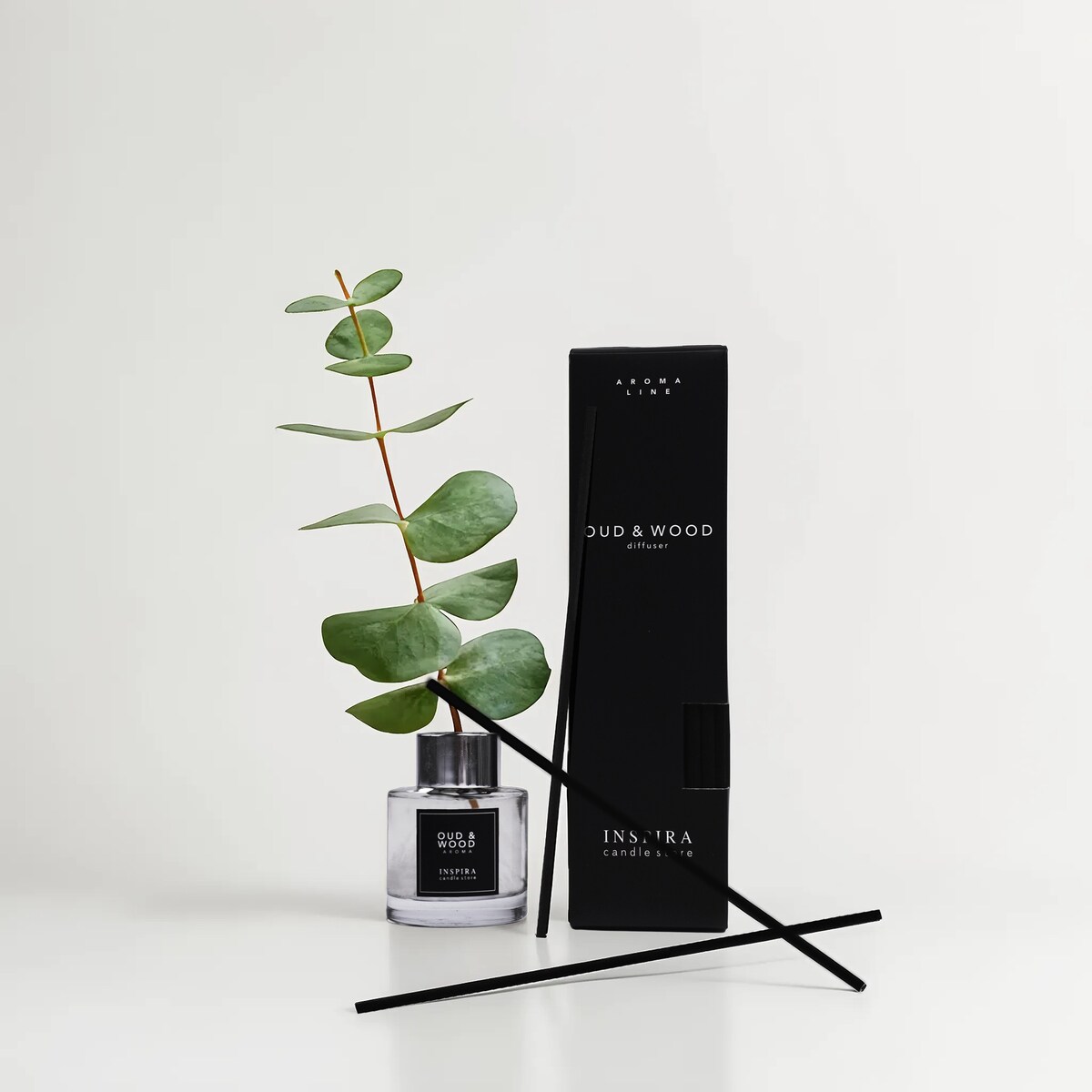 Dyfuzor zapachowy Oud & Wood, 50ml, INSPIRA