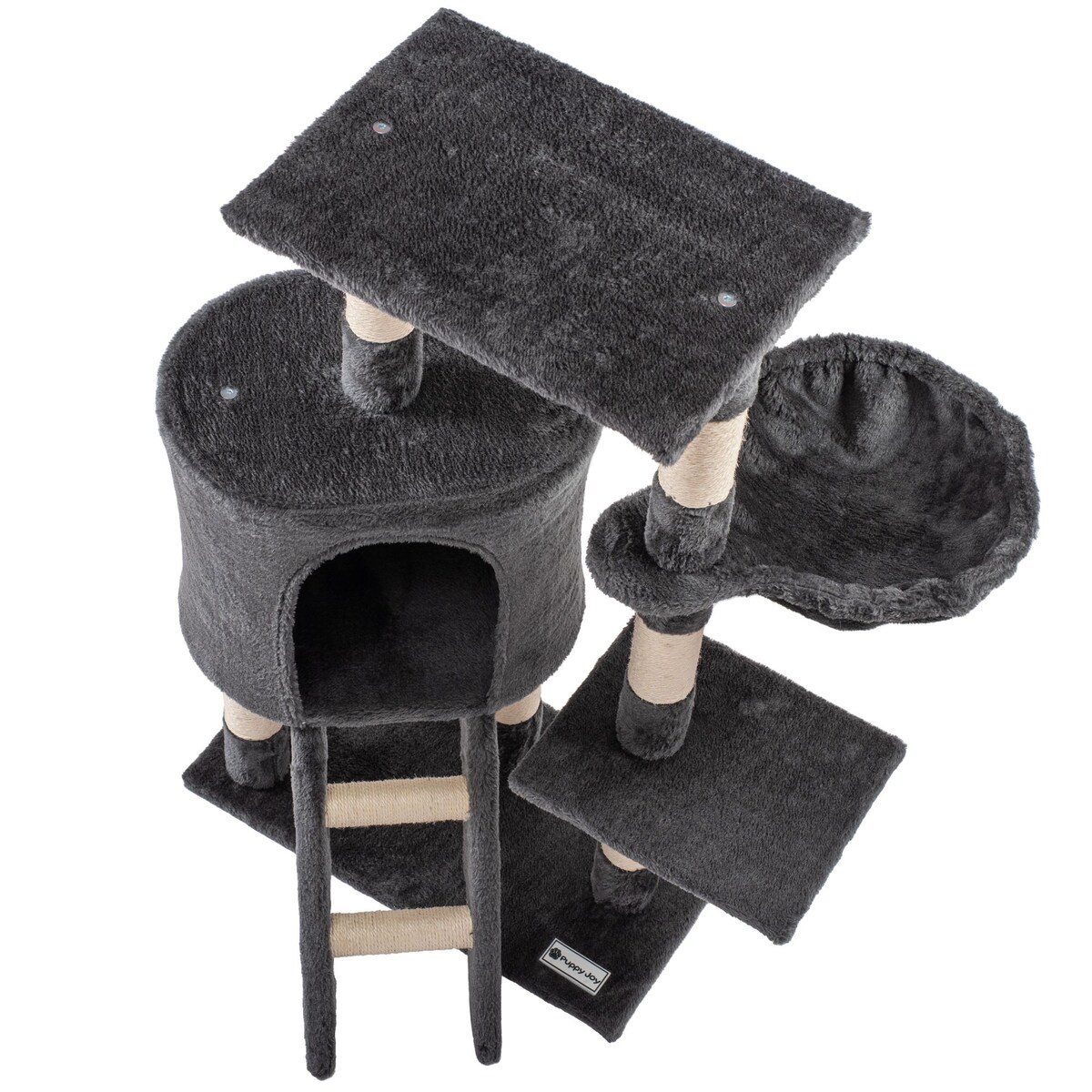 Pięciopoziomowy drapak dla kotów Szary 75 cm