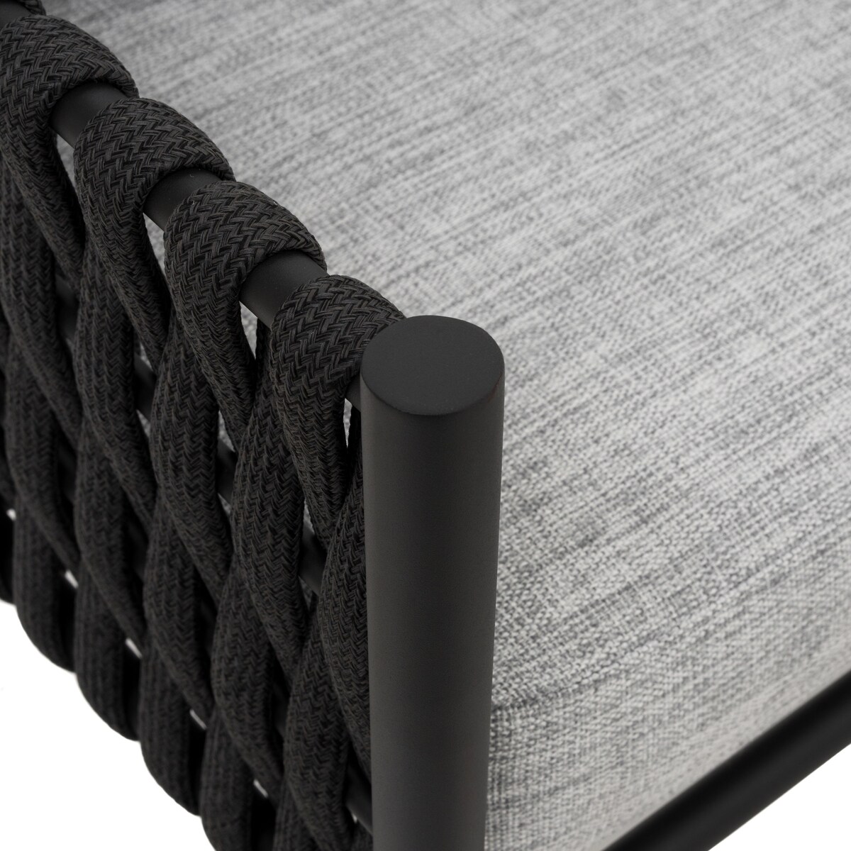 Zestaw mebli ogrodowych taras balkon aluminiowe BELIZE biało szare