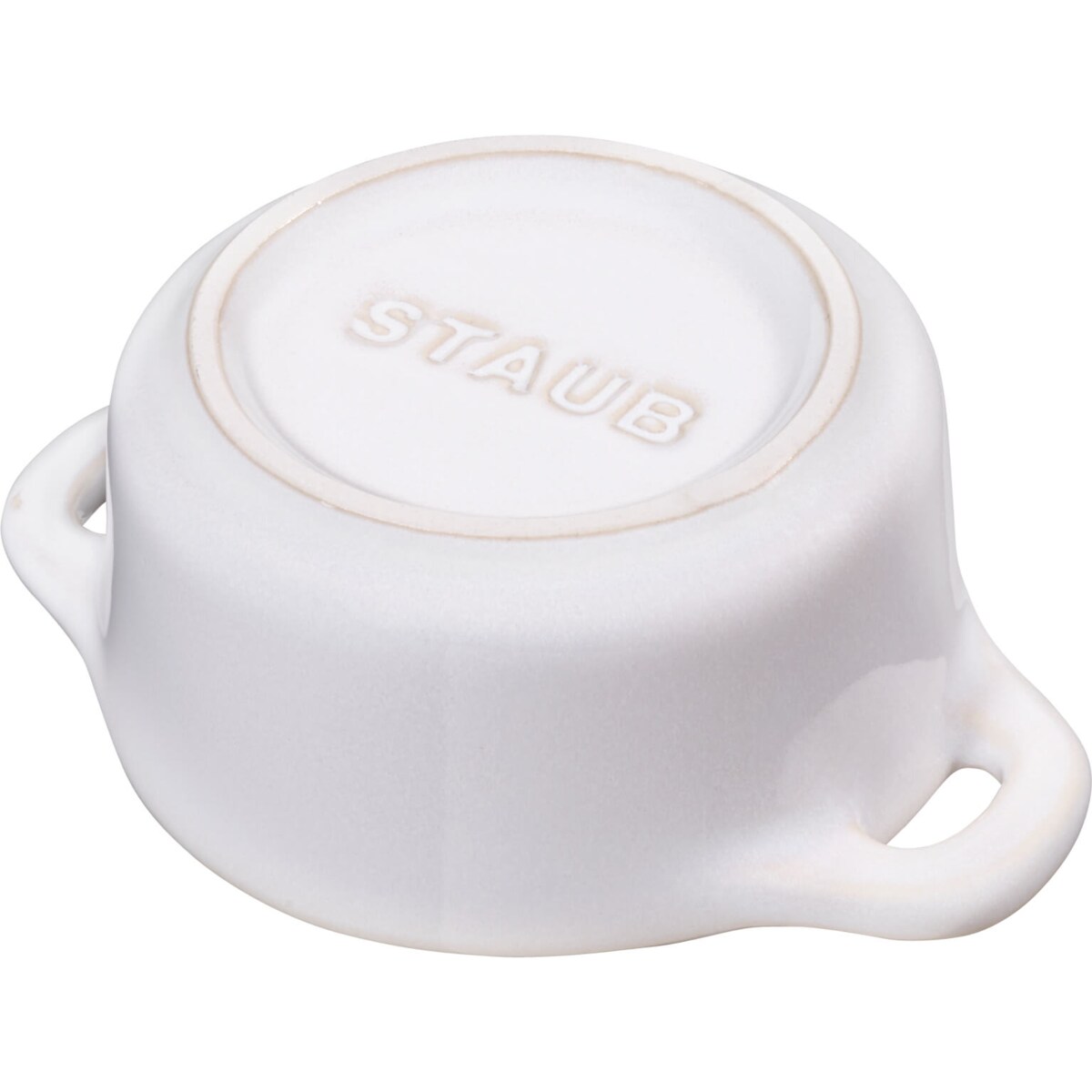 Staub Mini Cocotte Okrągły, 4 szt. - 200 ml, Kość słoniowa